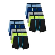 Fruit of the Loom Boys' Breathable Lightweight Boxer Briefs, 10 Pack, Sizes S-XL